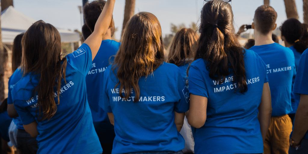 Impact Hub Network group photo of team from behind